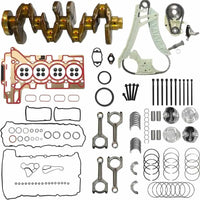 N20B20A Engine Rebuild Overhaul Kit with Crankshaft & Timing Chain Kit & Piston Kit 2009-2018 | Fit for BMW 328i 428i 528i xDrive28i 2.0T