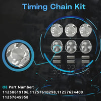 N55B30 3.0 Engine Rebuild Kit with Timing Chain Kit & Piston Kit & Con-Rods | Fits 2011-2018 BMW 335i 535i X5 X3 435i 135i M235i X1 740i Replace#11247624615 11247576714