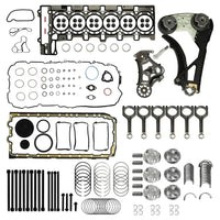N55B30 3.0 Engine Rebuild Kit with Timing Chain Kit & Piston Kit & Con-Rods | Fits 2011-2018 BMW 335i 535i X5 X3 435i 135i M235i X1 740i Replace#11247624615 11247576714
