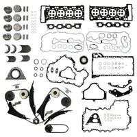 Engine Rebuild Overhaul Kit & Timing Chain with VVT Gear Set Fit for BMW N63B44 4.4L V8 F01 F02 F07 F10 F11 E70 E71 750Li X5 X6 11257556955