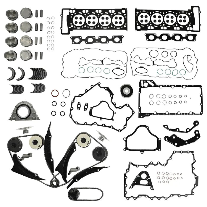 Engine Rebuild Overhaul Kit & Timing Chain with VVT Gear Set Fit for BMW N63B44 4.4L V8 F01 F02 F07 F10 F11 E70 E71 750Li X5 X6 11257556955