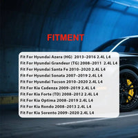 2.4L GDI Full Engine Rebuild Kit Crankshaft Piston Rod Bearings Hyundai Sonata Kia Optima