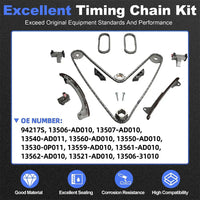 1GRFE 4.0L Engine Rebuild Kit Timing Chain Connecting Rods Bearings & Full Gasket Set