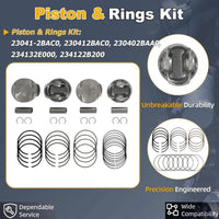 Crankshaft w/Connecting Rod & Piston Bearing Kit
