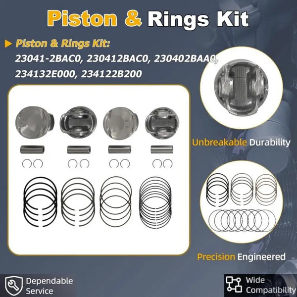 Crankshaft w/Connecting Rod & Piston Bearing Kit