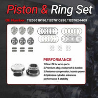 N55 3.0 Overhaul Rebuild Kit with Timing Chain VVT Gear Kit Piston & Bearing Kit For BMW 2011-2018 | Fit for BMW 135i 335i 435i 535i 640i 740i X1 X2 X3 X4 X5 X6 Replace#11127599212 11367583208