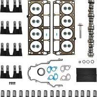 Stage 2 Camshaft w/NON AFM DOD Valve Lifters & Springs & Pushrods & Gaskets Set Fit For GM Chevy Gen3 LS1 LS6 LQ4 4.8 5.3 5.7 6.0