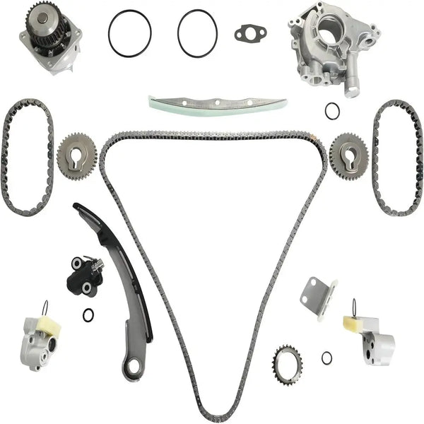 3.5L VQ35DE Timing Chain Kit With Oil Pump Water Pump Sprockets Guides Tensioners | For Nissan Infiniti Altima Maxima Murano 350Z I35 G35 FX35 M35 2002-2008