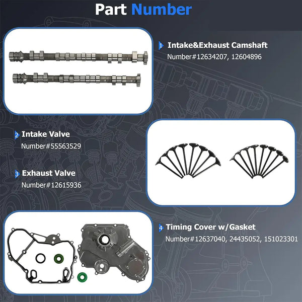 Timing Chain Kit w/Timing Cover Water Pump Fit