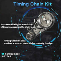 5.7 Hemi Engine Rebuild Kit with Piston Kit & Timing Chain Kit & Water Pump | Compatible with 2005-2008, Chrysler 300, Jeep Grand Cherokee, Commander, Dodge Charger #HS26284PT