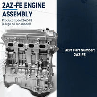2AZ-FE 2.4L Long Block Engine Assembly for Toyota Highlander Camry RAV4 Alphard Previa. Brand new