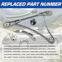 3.5L VQ35DE Timing Chain Kit With Oil Pump Water Pump Sprockets Guides Tensioners | For Nissan Infiniti Altima Maxima Murano 350Z I35 G35 FX35 M35 2002-2008