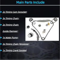 VQ35DE 3.5L Timing Chain Kit VVT Gear Water Pump Tensioner | Fit For Nissan 350Z Maxima Murano Infiniti G35 3.5L Timing Chain Kit Water Pump 2002-2007 13028AL510 21010AL525