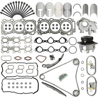 VQ40DE 4.0L Full Rebuild Kit Timing Chain Oil Water Pump Head Gasket Nissan Frontier Pathfinder