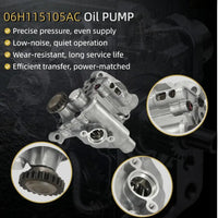 2.0L Timing Chain Kit w/Oil Pump & Water Pump 06H109509D 06H115105AC | Fit For Audi A3 A4 A5 A6 Q3 Q5 TT VW Jetta GTI Passat CC Beetle EOS Ti-guan 2.0L CAEB CCTA 2009-2015 06H121026BP