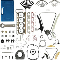 2.0 Rebuild Overhaul Kit With Timing Chain Kit & Timing Tool & Intake/Exhaust Valve Fit For Audi A4 Q5 TT VW Jetta GTI Passat CC 2.0L CAEB CCTA 2009-2015 Replace# 06H109158N 06D109601M