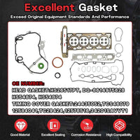 9-4201S 2.4 Ecotec Rebuild Overhaul Kit Timing Chain Kit With VVT & Piston & Con-Rods & Bearings Fit For Chevrolet Captiva Equinox Orlando Buick LaCrosse Regal Verano GMC Terrain 2.4L 2011-2017