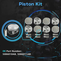 5.7 Hemi Engine Rebuild Kit with Piston Kit & Timing Chain Kit & Water Pump | Compatible with 2005-2008, Chrysler 300, Jeep Grand Cherokee, Commander, Dodge Charger #HS26284PT
