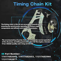 N20B20A Engine Rebuild Overhaul Kit with Crankshaft & Timing Chain Kit & Piston Kit 2009-2018 | Fit for BMW 328i 428i 528i xDrive28i 2.0T