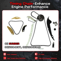 EA888 Gen2 23mm Rebuild Overhaul Kit w/Piston & Timing Chain Kit For Audi VW 2.0T 2008-2015 | Fit for Audi A3 Seat VW CC Eos Passat Tiguan 2.0T TFSI TSI Replace#06H109158H 06H109158J 06H107065DM